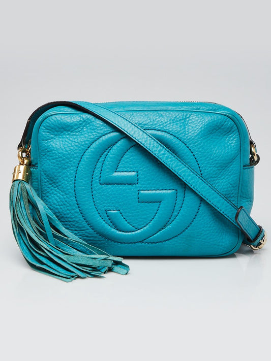 Gucci Soho Disco Bag Leather in Turquoise