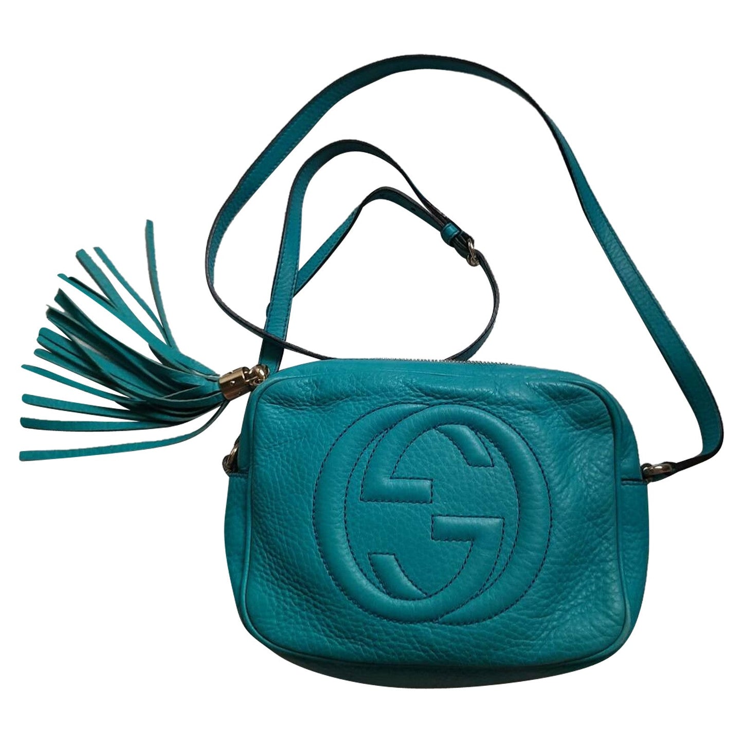 Gucci Soho Disco Bag Leather in Turquoise
