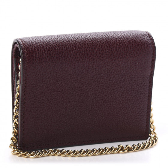 GUCCI Calfskin Zumi Chain Wallet