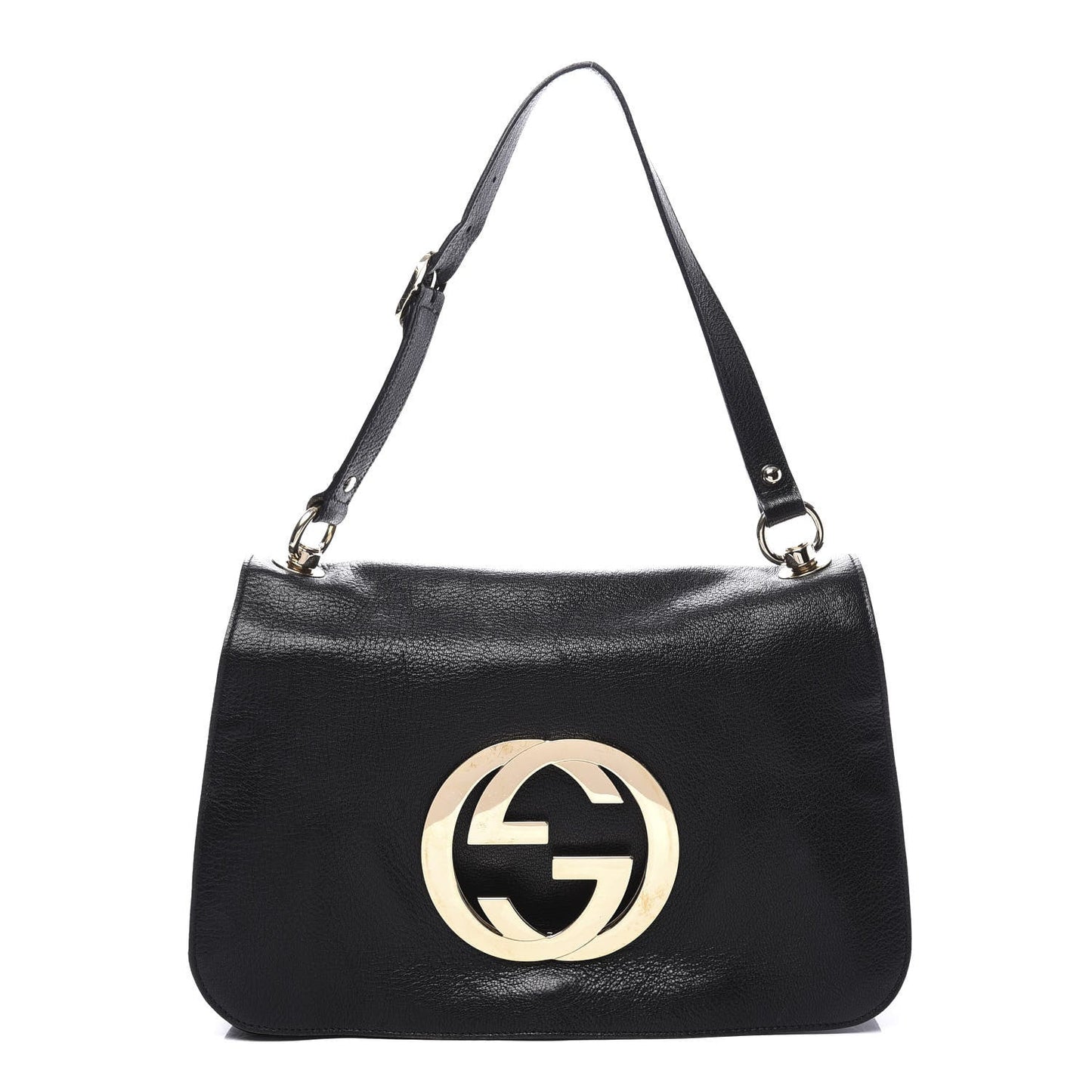 GUCCI BLONDIE LEATHER FLAP SHOULDER BAG