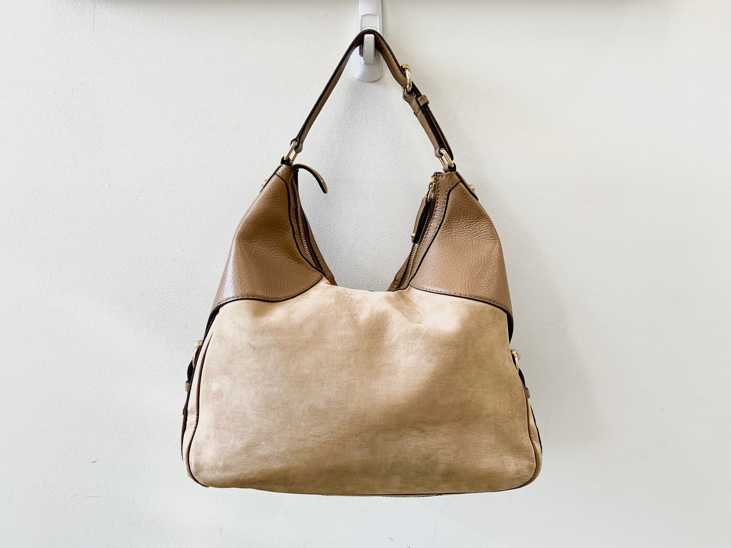 GUCCI HORSEBIT HERITAGE LEATHER HOBO BAG