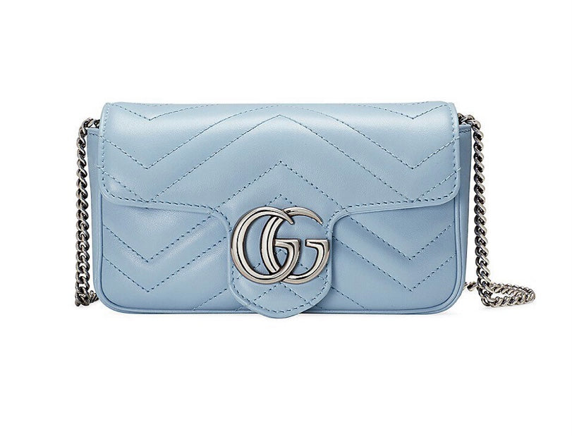 GUCCI GG MARMONT SUPER MINI QUILTED SHOULDER BAG