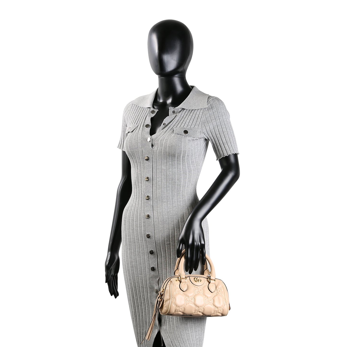 GUCCI GG Matelasse Handbag - Neutral OUTLET FINAL SALE