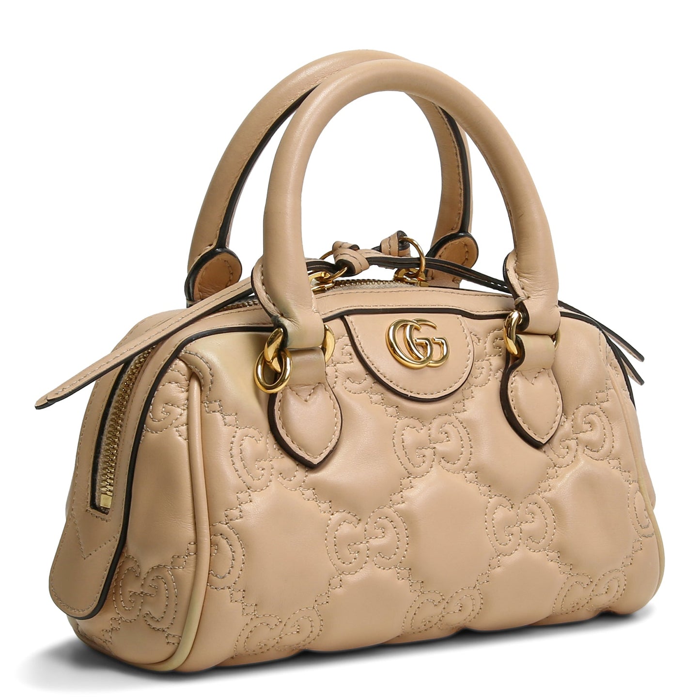 GUCCI GG Matelasse Handbag - Neutral OUTLET FINAL SALE