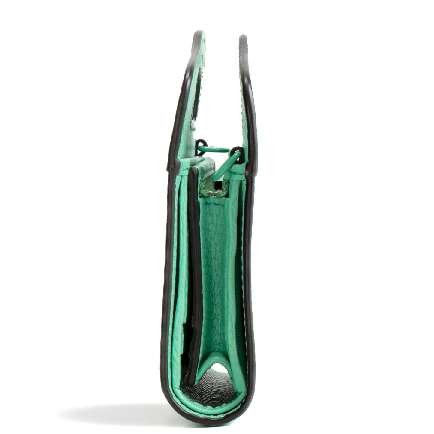 GUCCI Top Handle Card Case on Chain - Seafoam Green