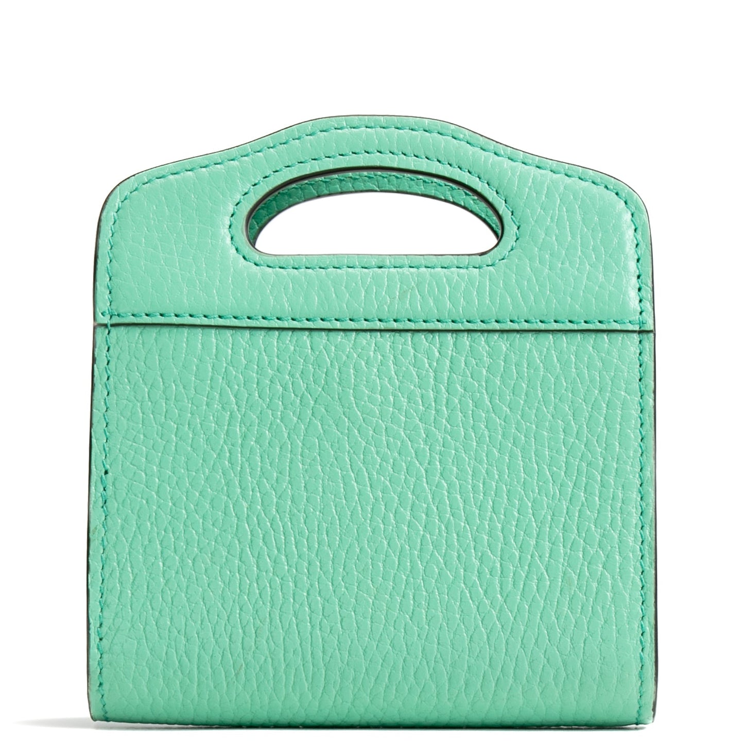 GUCCI Top Handle Card Case on Chain - Seafoam Green
