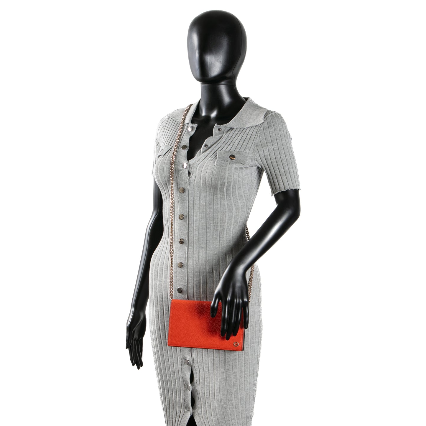 GUCCI Betty Wallet On Chain - Orange OUTLET FINAL SALE