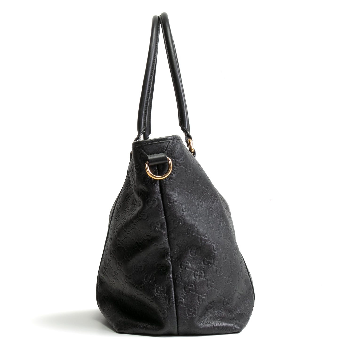GUCCI  Guccissima Large Vitello Tender Joy Tote Black -  OUTLET FINAL SALE