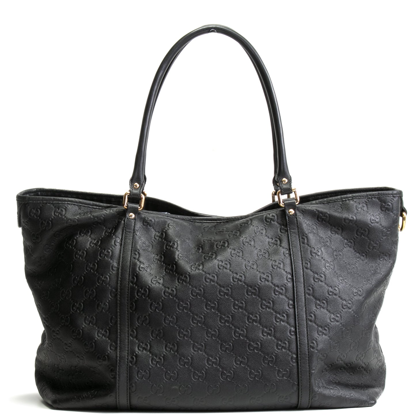 GUCCI  Guccissima Large Vitello Tender Joy Tote Black -  OUTLET FINAL SALE