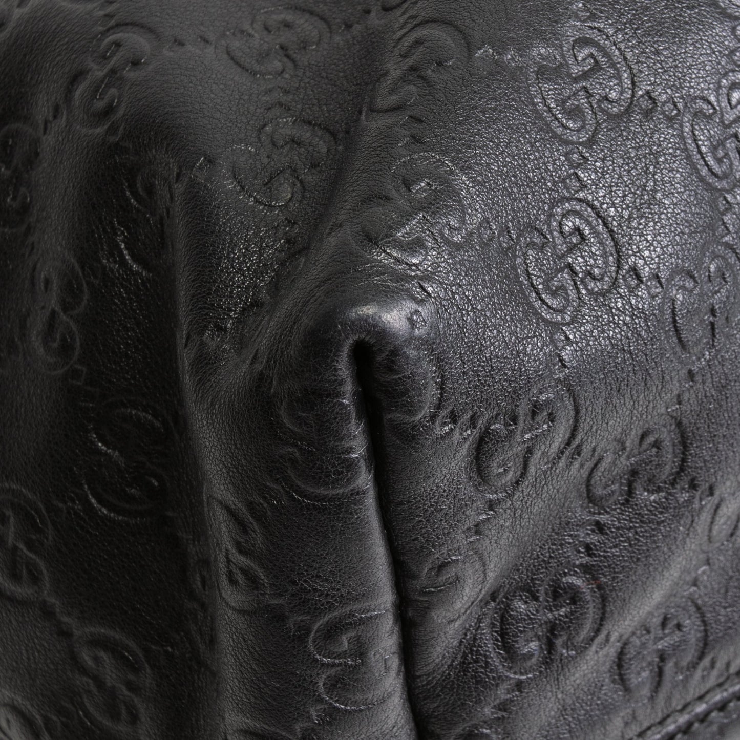 GUCCI  Guccissima Large Vitello Tender Joy Tote Black -  OUTLET FINAL SALE