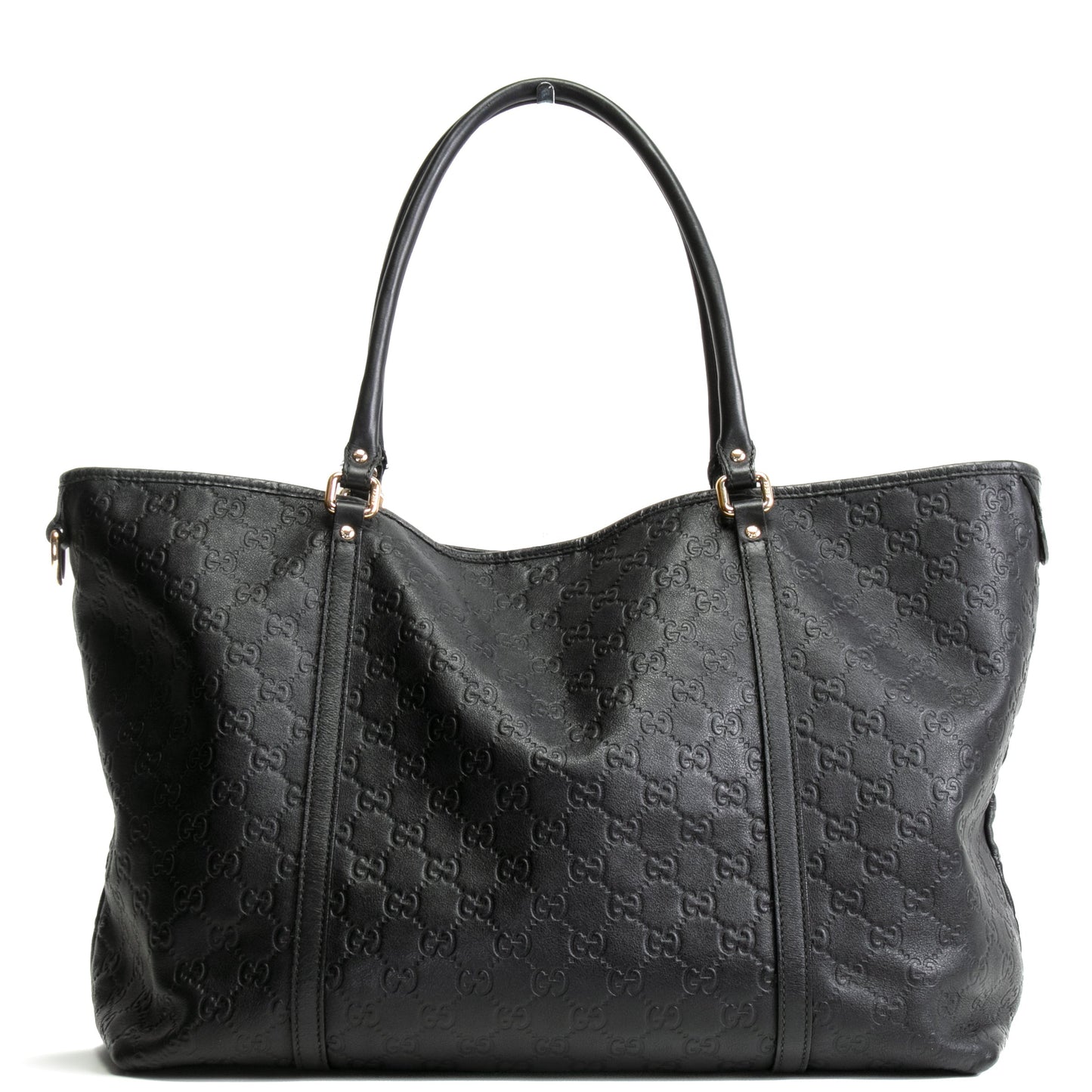 GUCCI  Guccissima Large Vitello Tender Joy Tote Black -  OUTLET FINAL SALE