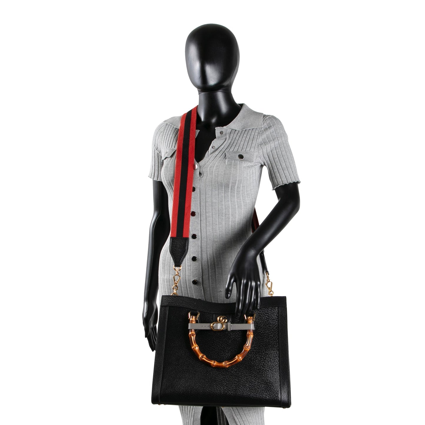 GUCCI Large Diana Tote- Black