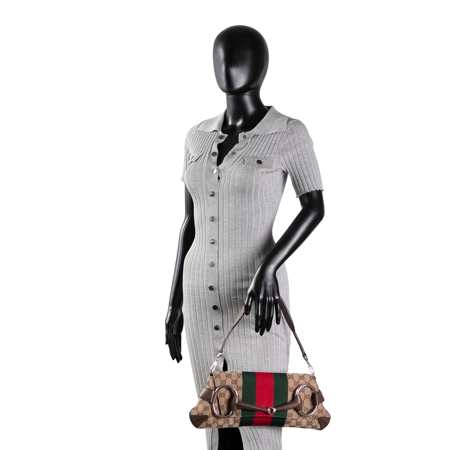 GUCCI Horsebit Shoulder Bag