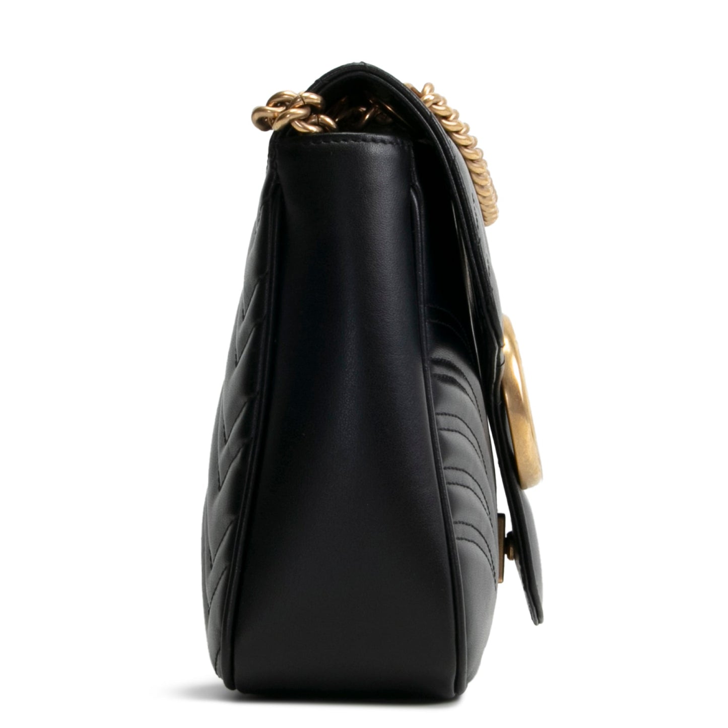 GUCCI GG Marmont Large Shoulder Bag - Black
