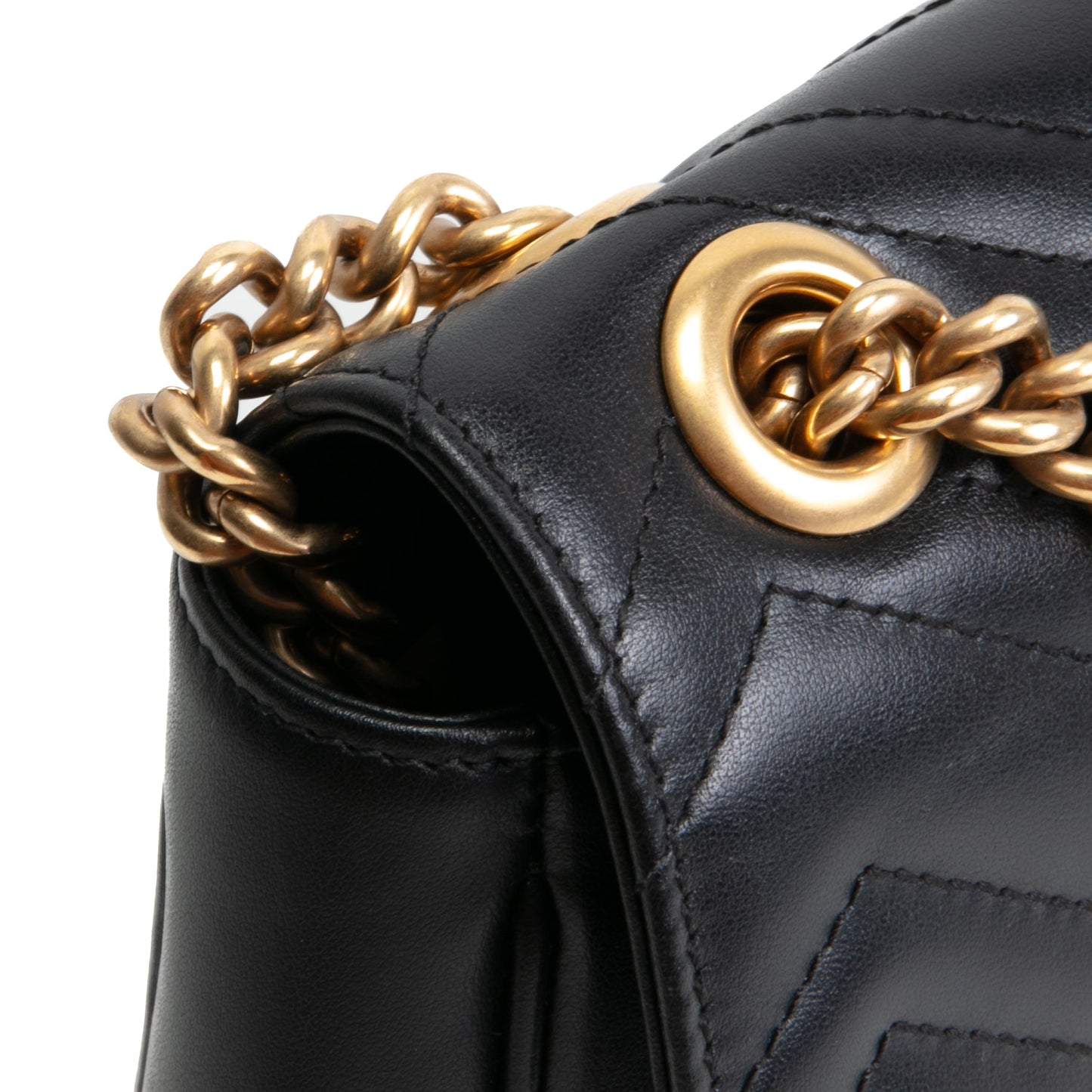 GUCCI GG Marmont Large Shoulder Bag - Black