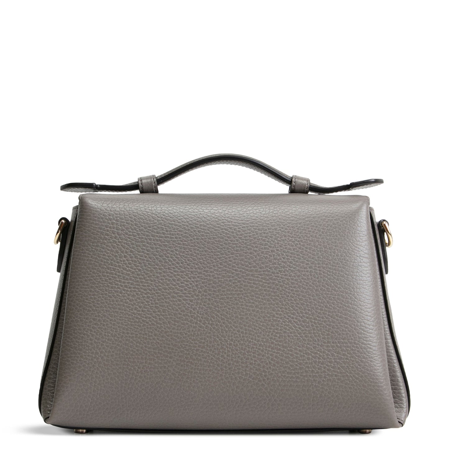 GUCCI Dollar Calfskin Small Interlocking G Top Handle Bag- Grey