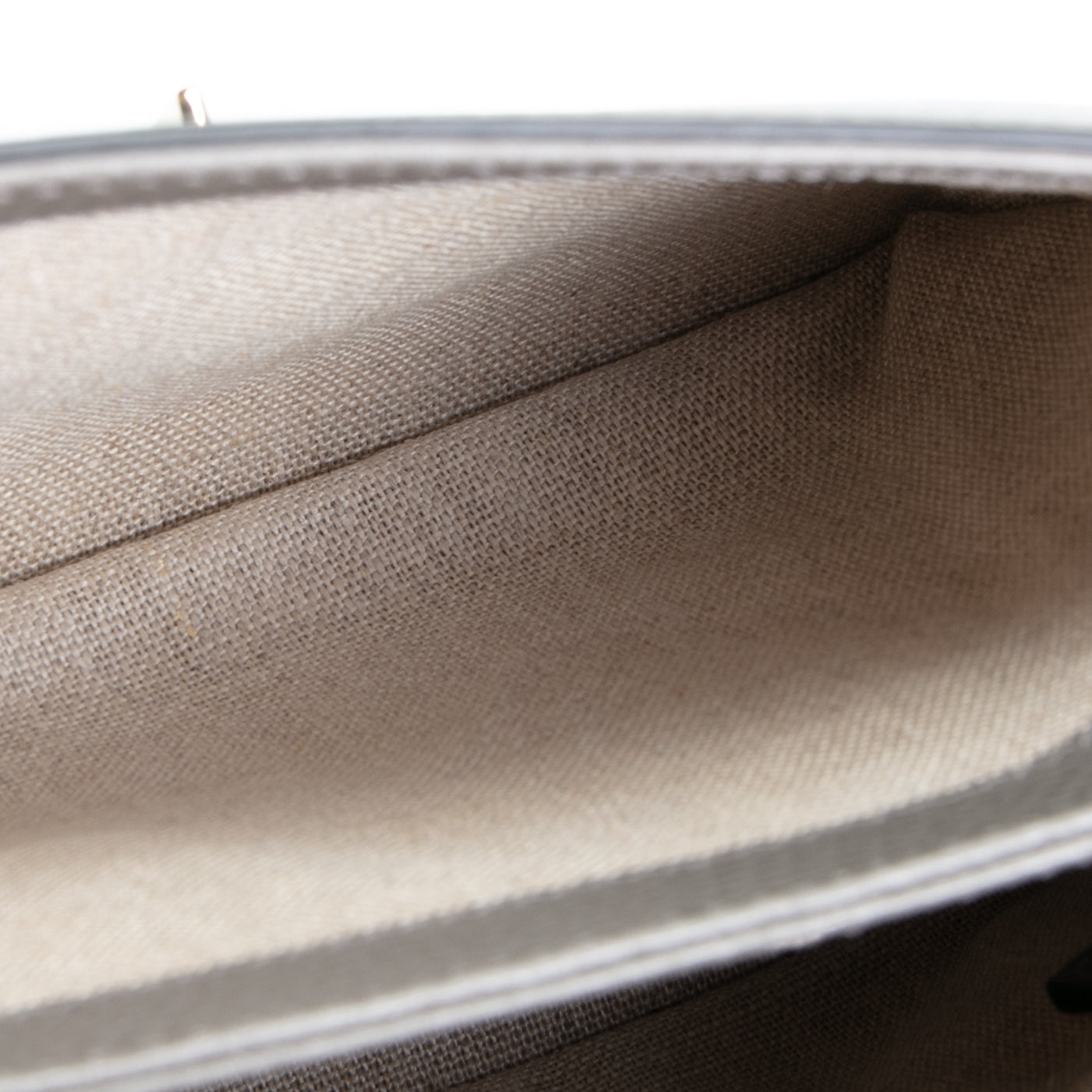 GUCCI Dollar Calfskin Small Interlocking G Top Handle Bag- Grey