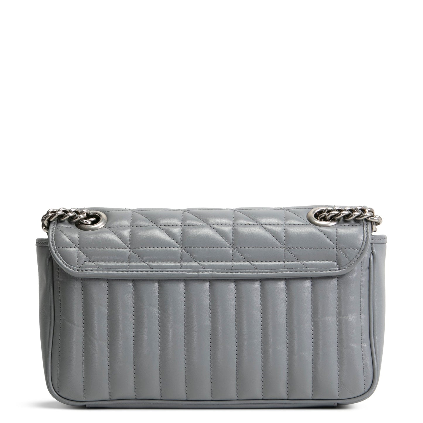 GUCCI Aria Marmont Matelasse Small Shoulder Bag - Grey