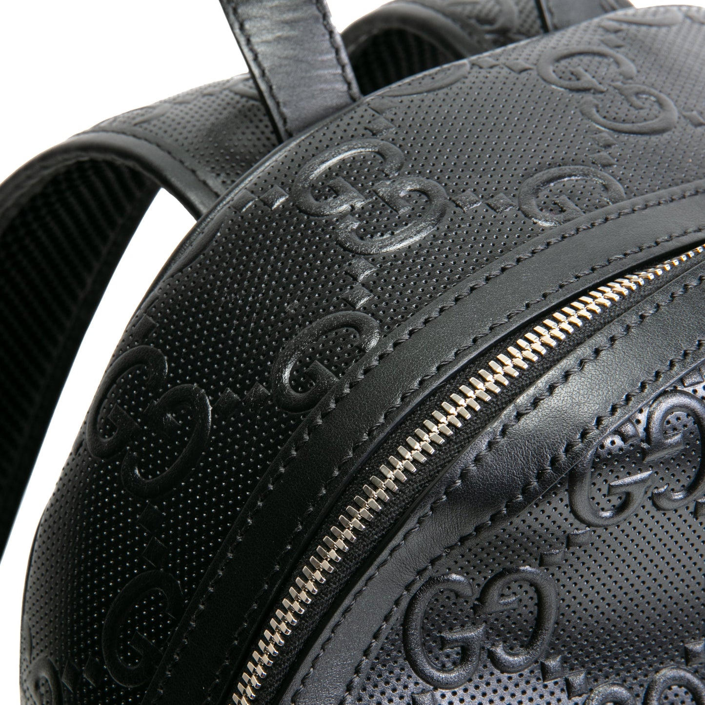 GUCCI GG Tennis Embossed Backpack- Black