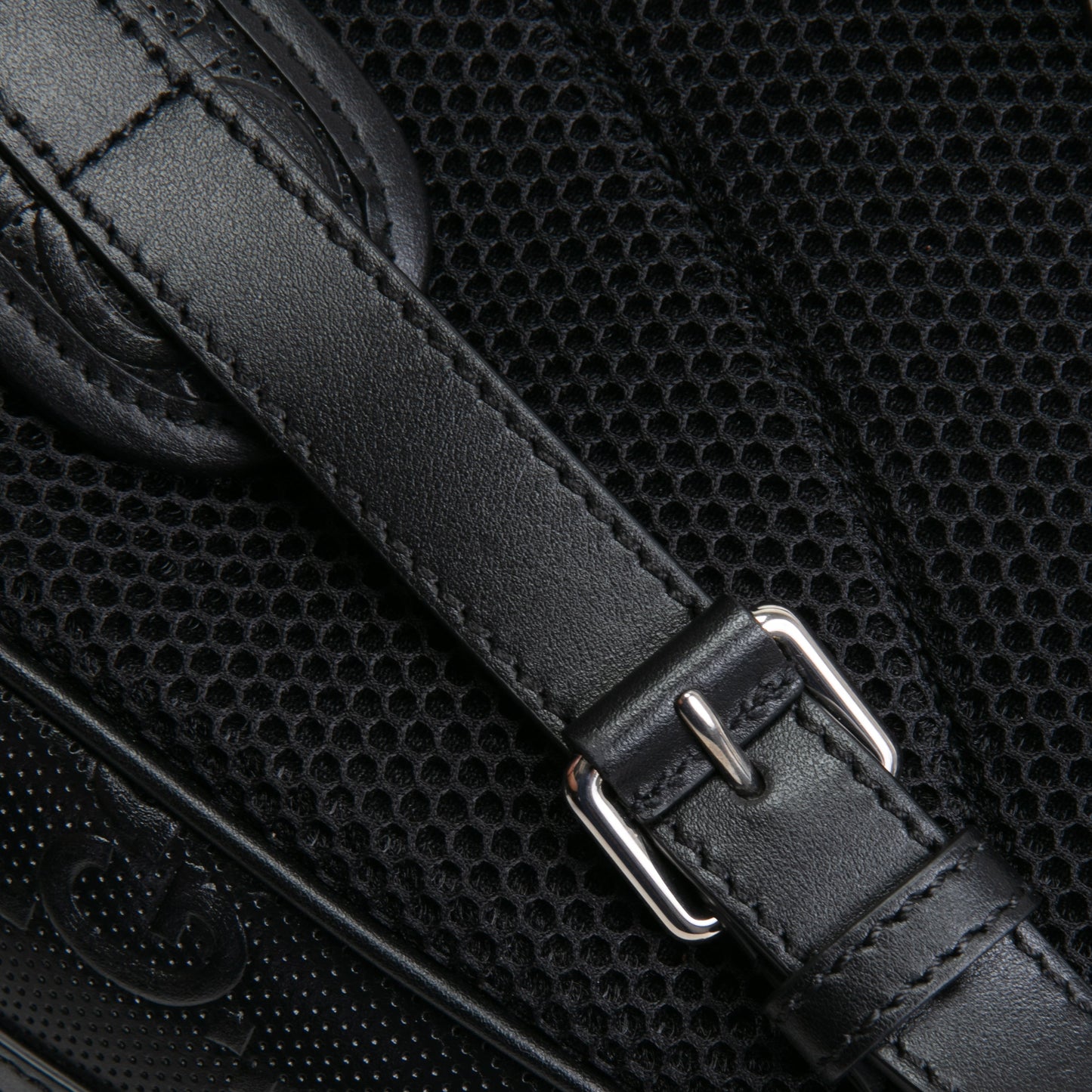 GUCCI GG Tennis Embossed Backpack- Black