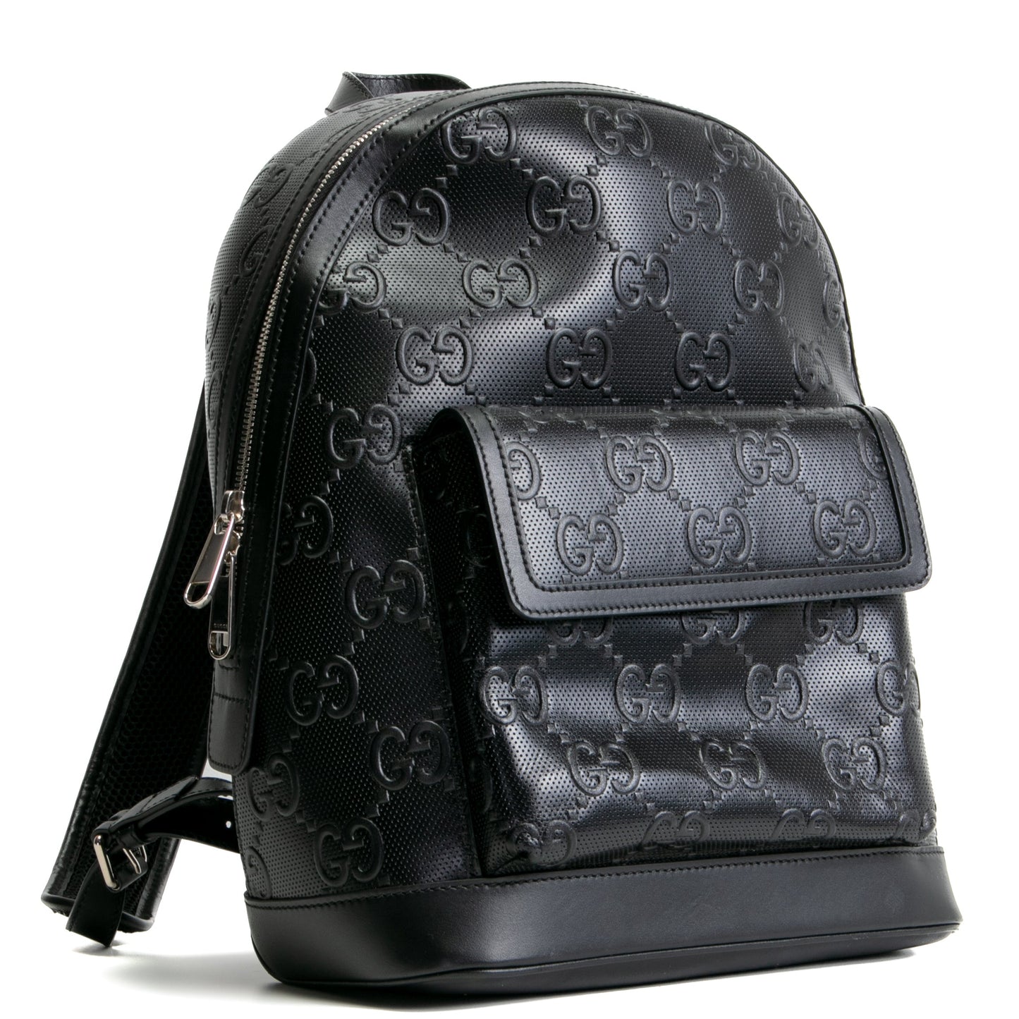 GUCCI GG Tennis Embossed Backpack- Black