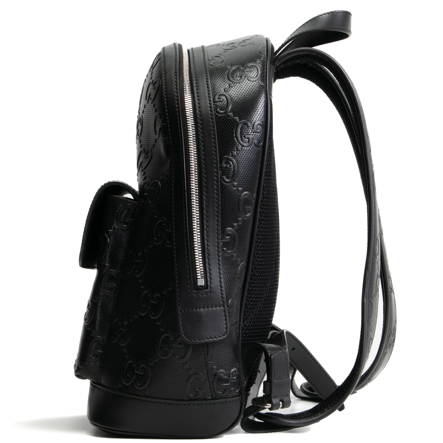 GUCCI GG Tennis Embossed Backpack- Black