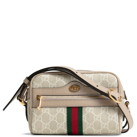 GUCCI GG Supreme Ophidia Mini Crossbody - Cream