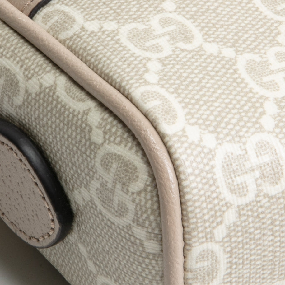 GUCCI GG Supreme Ophidia Mini Crossbody - Cream