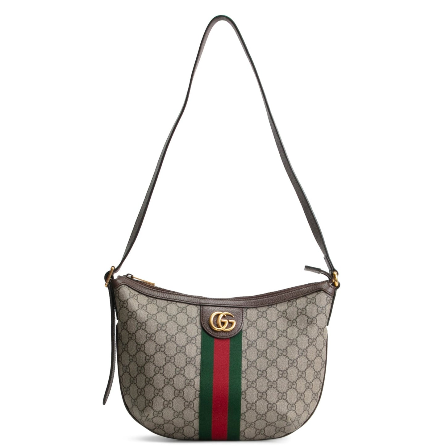 GUCCI Small GG Supreme Ophidia Half Moon
