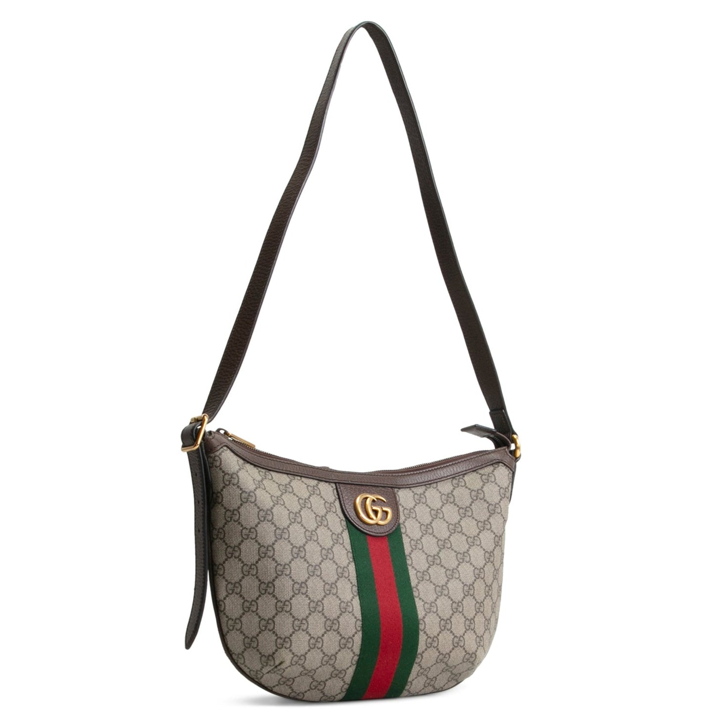 GUCCI Small GG Supreme Ophidia Half Moon