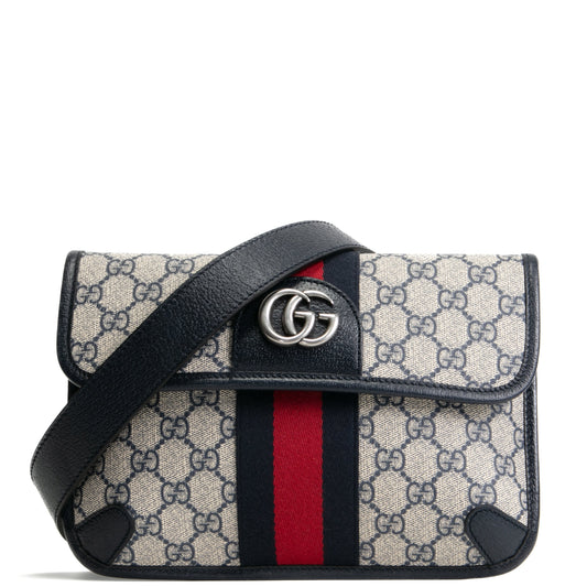 GUCCI Ophidia Small Belt Bag - Navy
