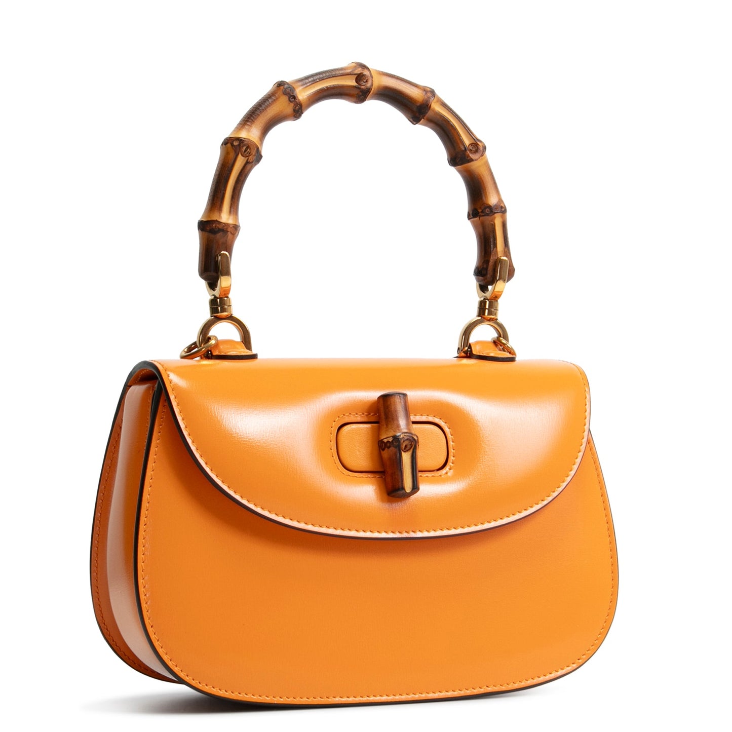 GUCCI Small Bamboo 1947 Shoulder Bag - Marigold Yellow