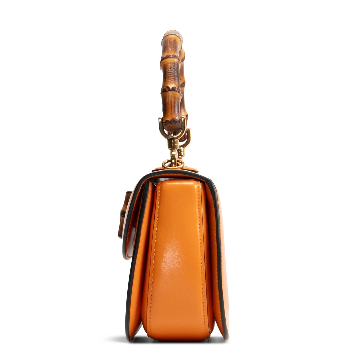 GUCCI Small Bamboo 1947 Shoulder Bag - Marigold Yellow