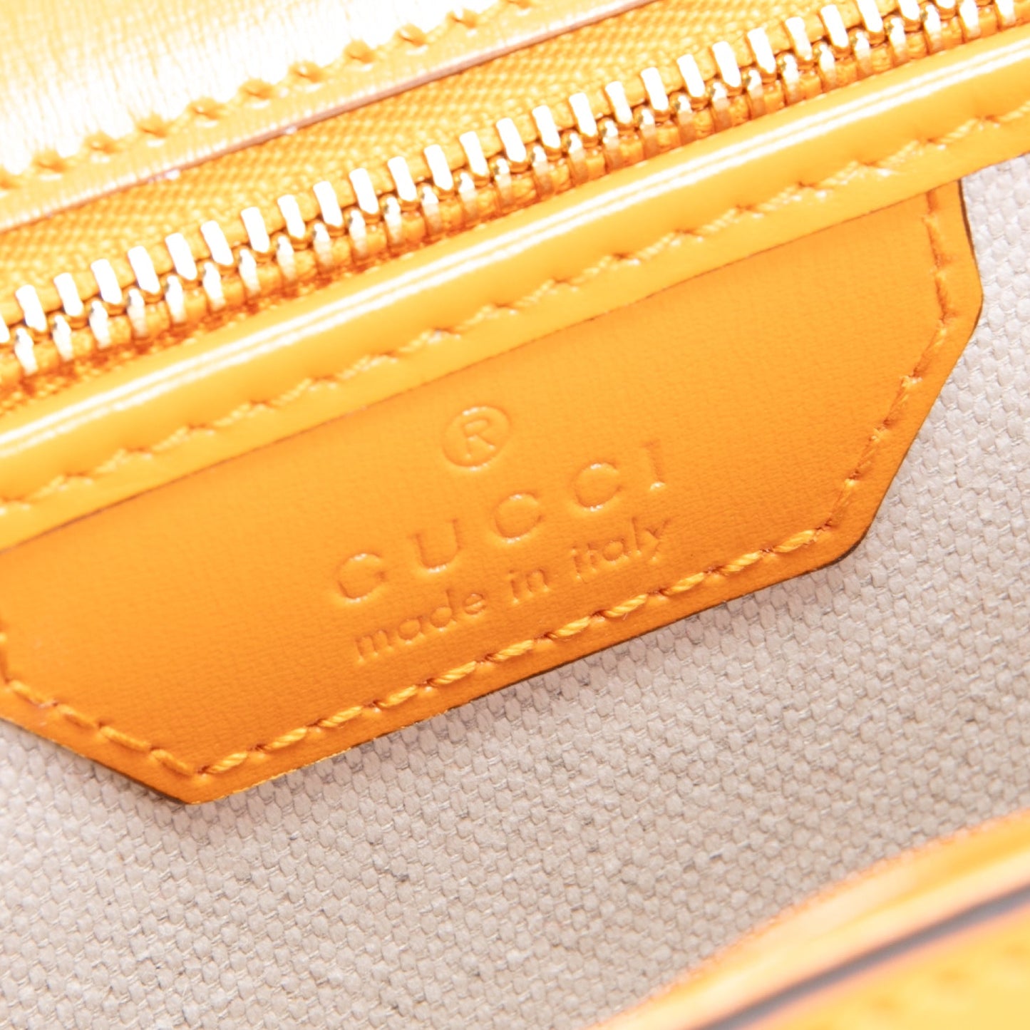GUCCI Small Bamboo 1947 Shoulder Bag - Marigold Yellow
