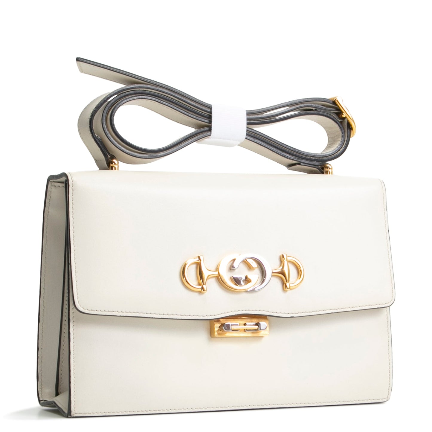 GUCCI Small Zumi Shoulder Bag - Ivory