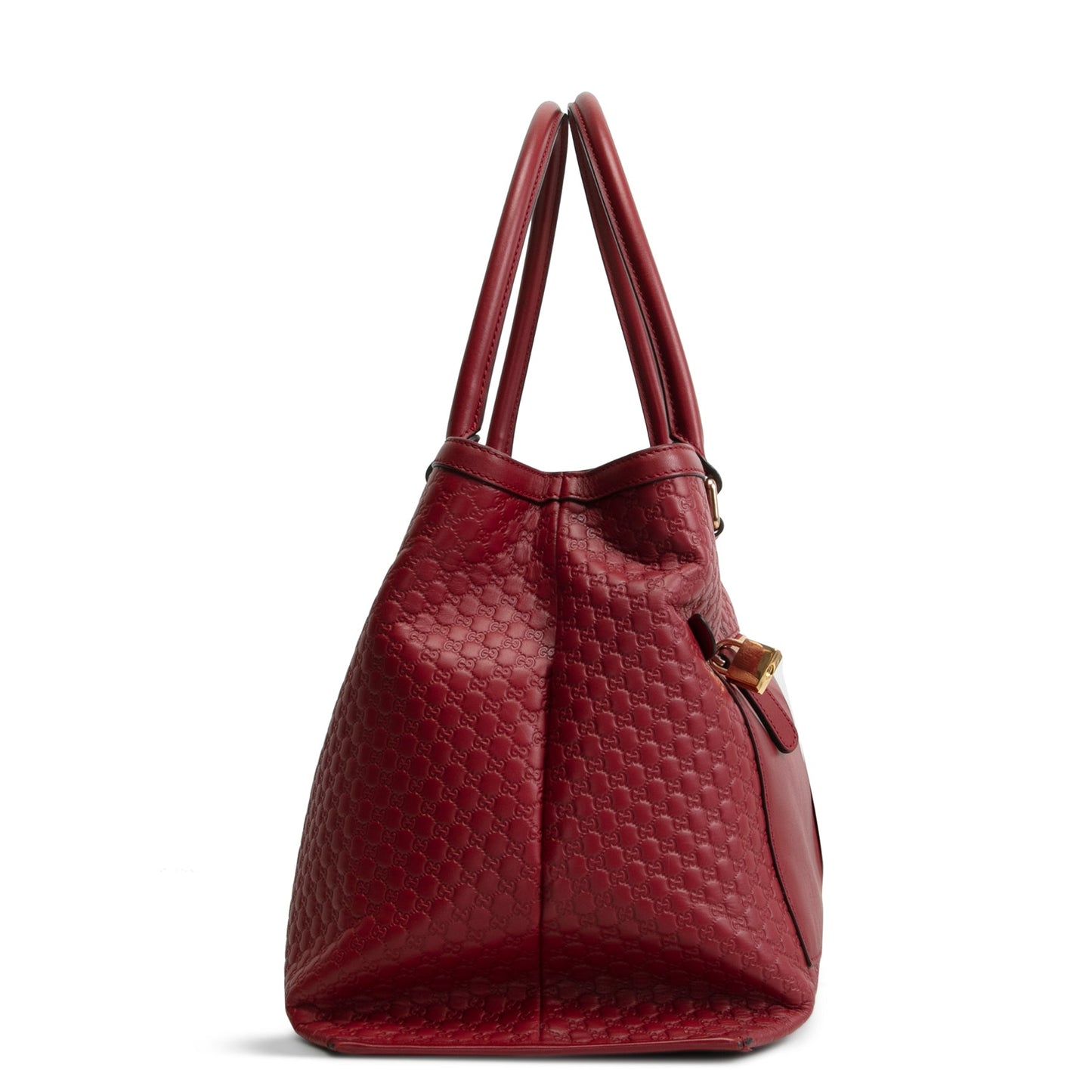 GUCCI Microguccissima Soft Large Tote w/strap - Burgundy OUTLET FINAL SALE