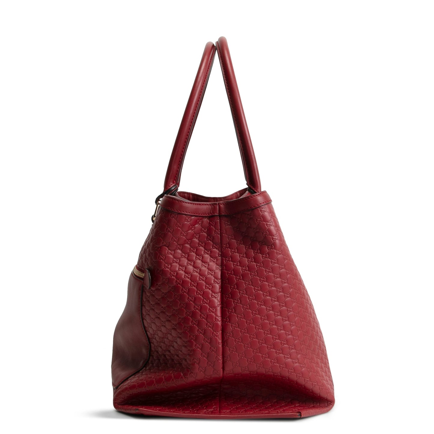 GUCCI Microguccissima Soft Large Tote w/strap - Burgundy OUTLET FINAL SALE