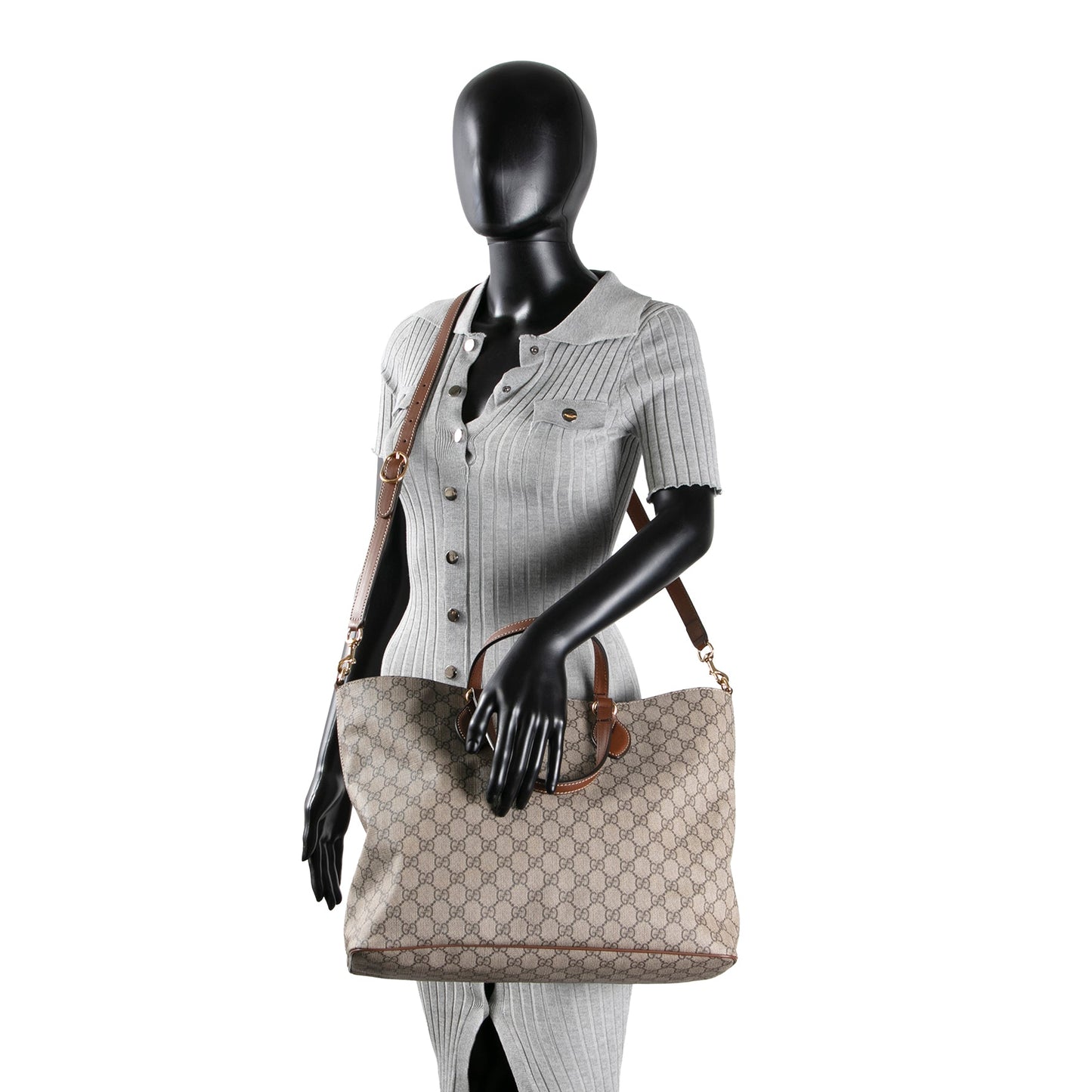 GUCCI GG Supreme Soft Tote w/ strap