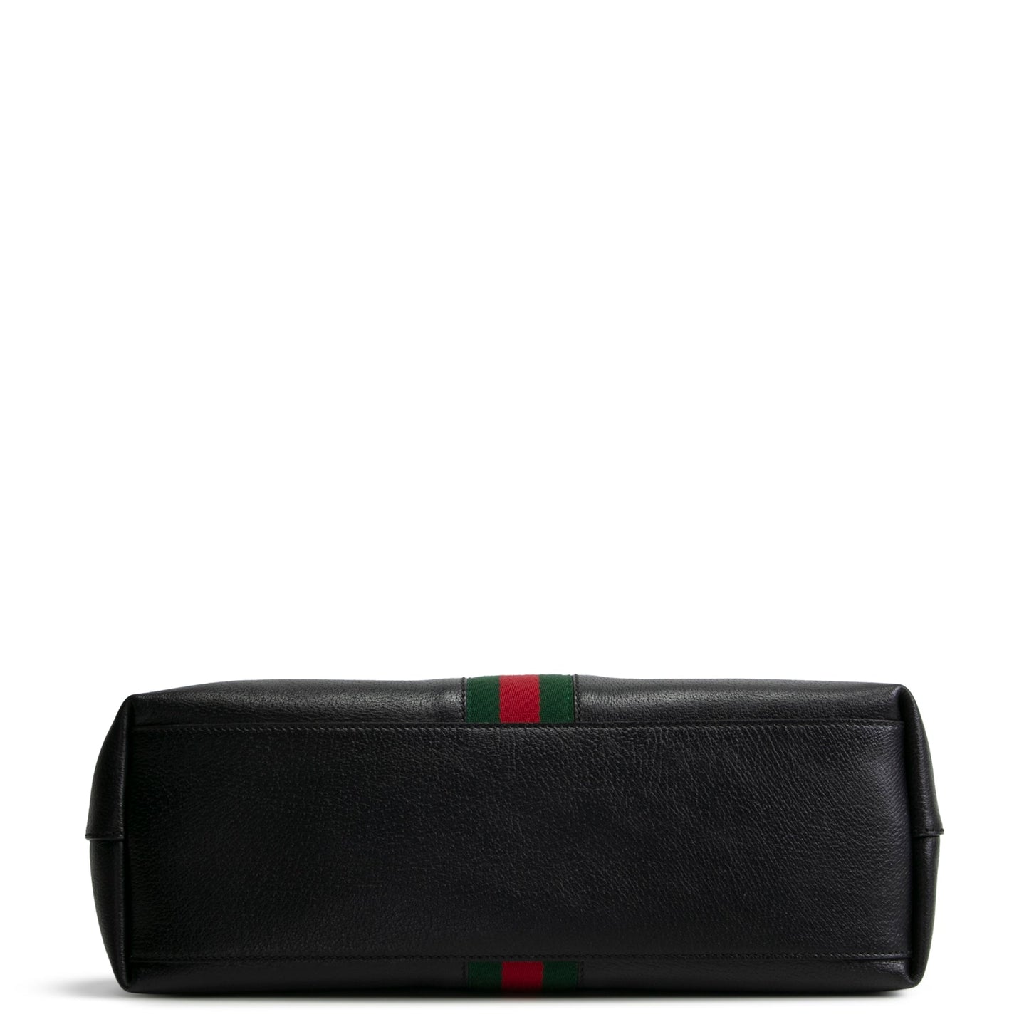 GUCCI Leather Ophidia Web Medium Tote - Black