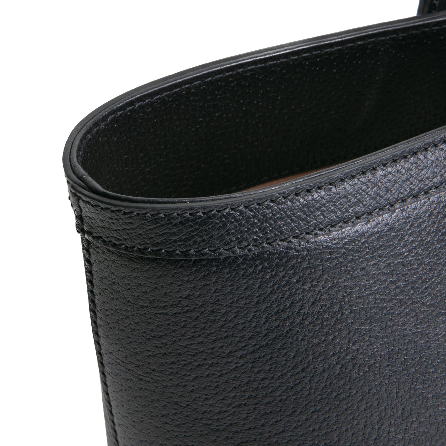 GUCCI Leather Ophidia Web Medium Tote - Black