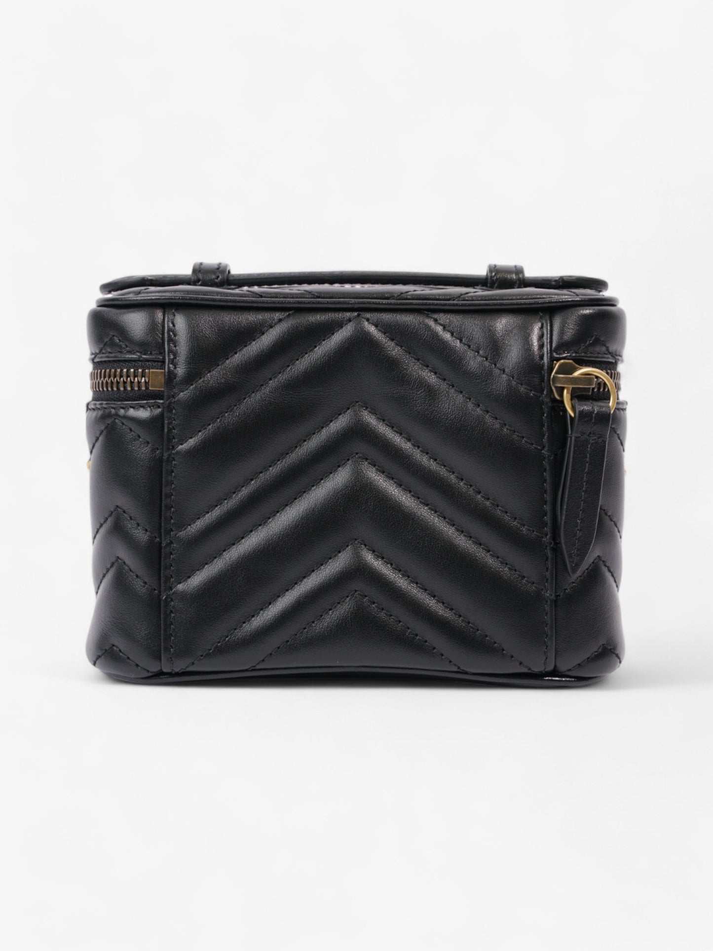 Gucci GG Marmont Vanity Black Matelasse Leather Mini