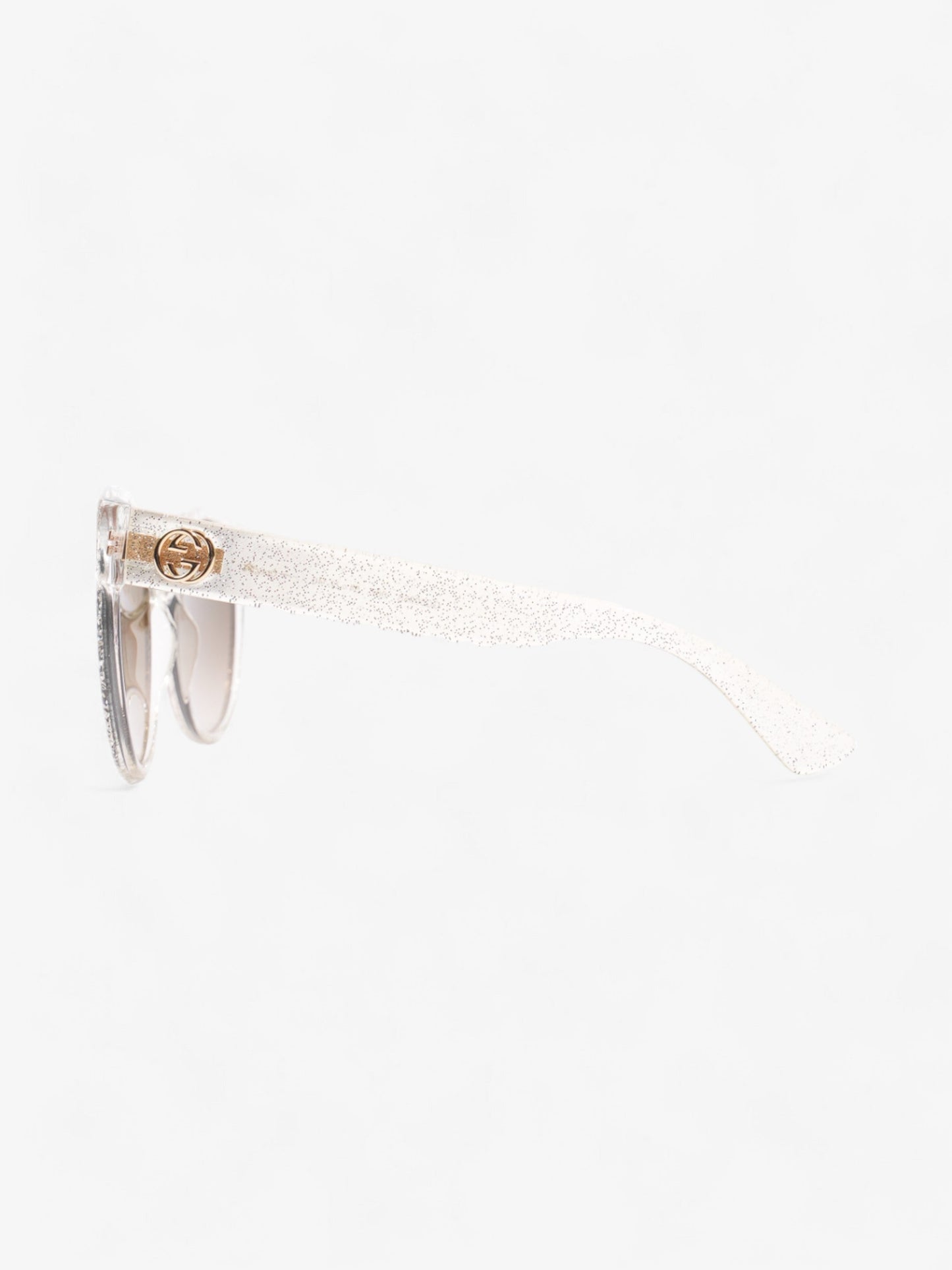 Gucci Glitter Sunglasses Silver Acetate 140mm