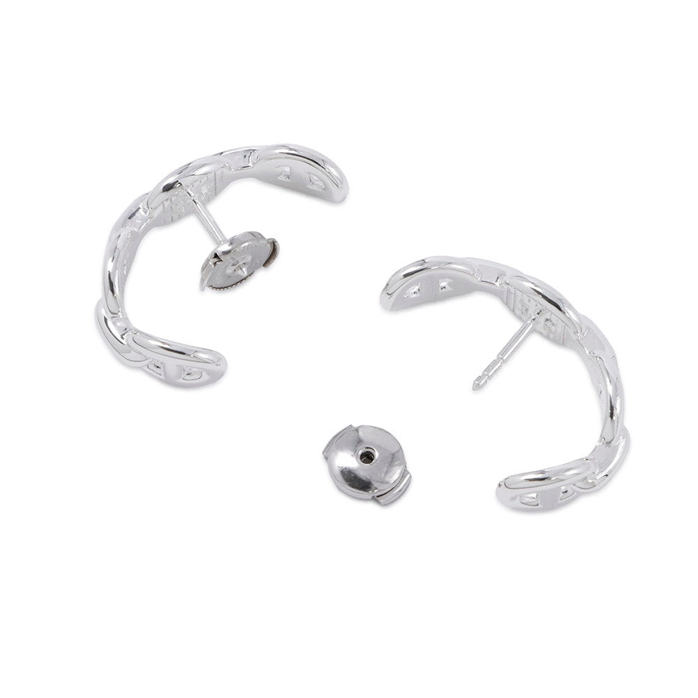 HERMES Chaine d'Ancre Earrings SV925
