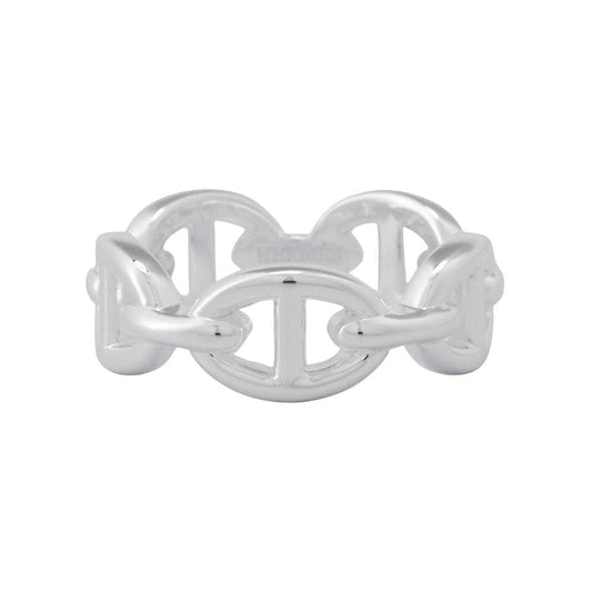 HERMES Chaine d'Ancre Anchene Ring Size PM/#53 SV925