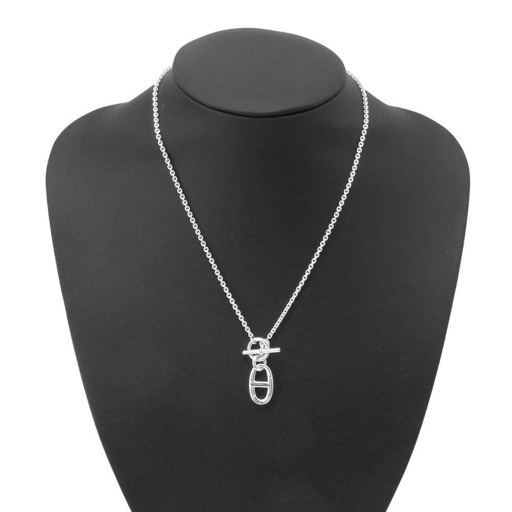 HERMES Chaine d'Ancre Amulette Necklace SV925