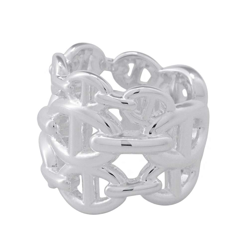 HERMES Chaine d'Ancre Anchene Ring Size GM/53 SV925