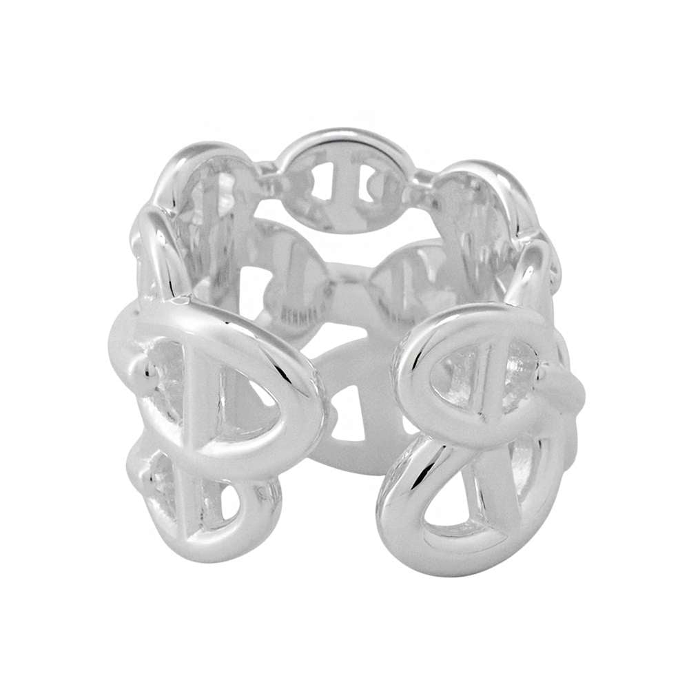 HERMES Chaine d'Ancre Anchene Ring Size GM/53 SV925