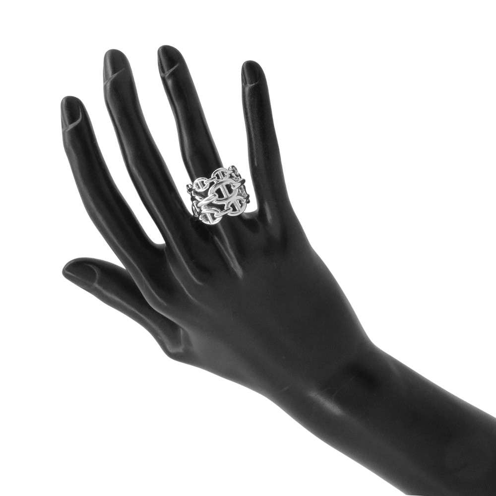 HERMES Chaine d'Ancre Anchene Ring Size GM/53 SV925