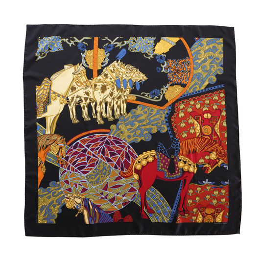 Hermes 'Art Des Steppes Details' Scarf