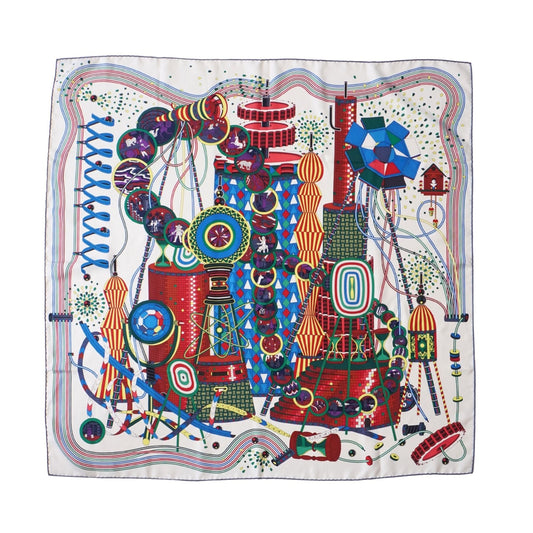 Hermes 'Le Laboratorie Du Temps' Scarf